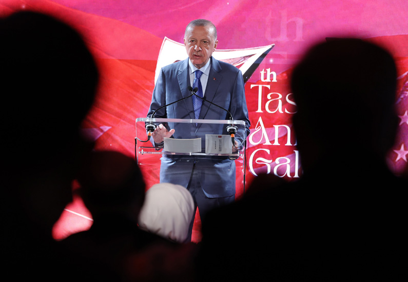 Cumhurbaşkanı Erdoğan, Türk-Amerikan Ulusal Yönlendirme Komitesi’nce düzenlenen akşam yemeğinde yaptığı