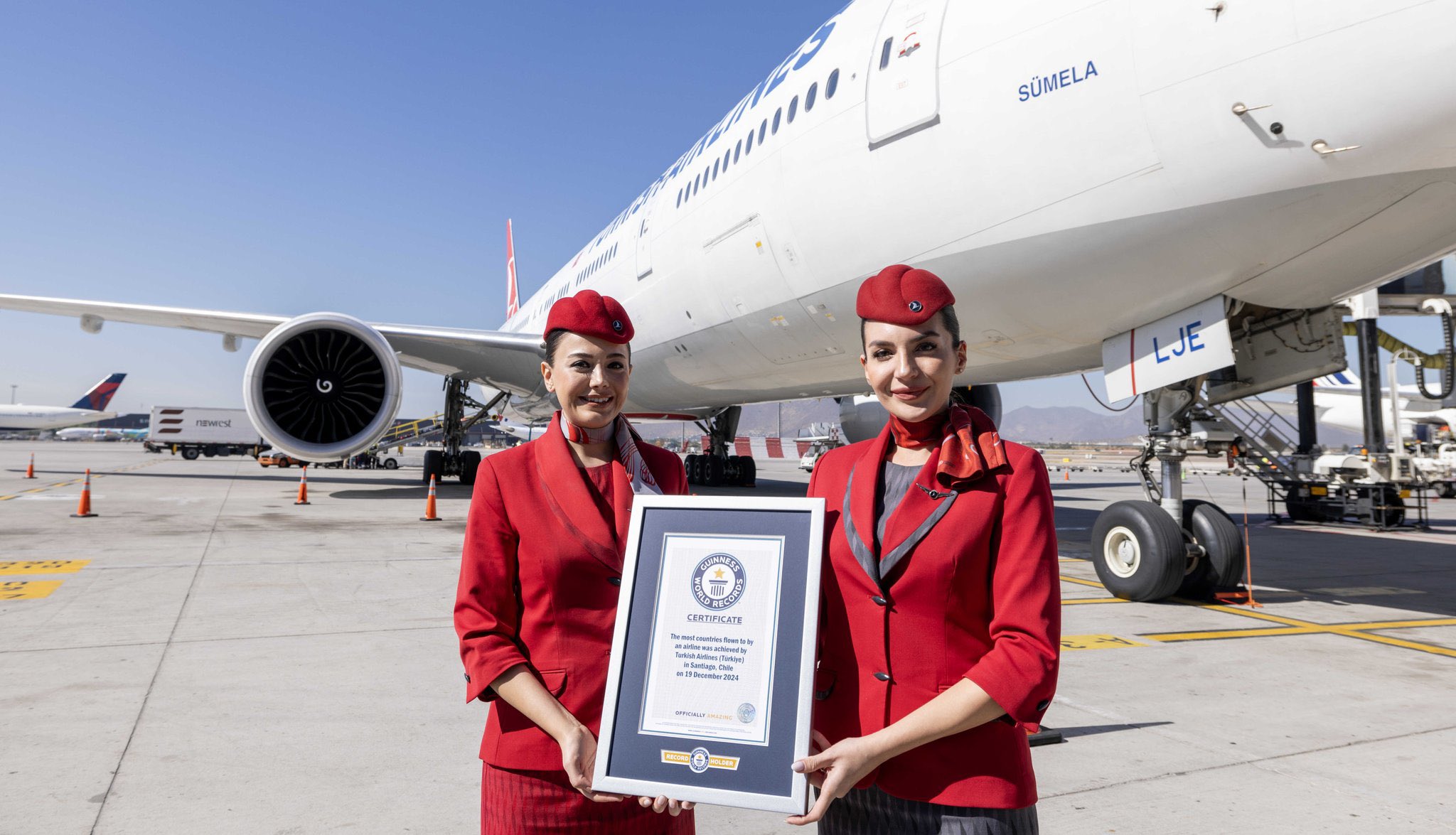 Dünyanın en çok ülkesine uçan havayolu olma ünvanını 2012 yılından