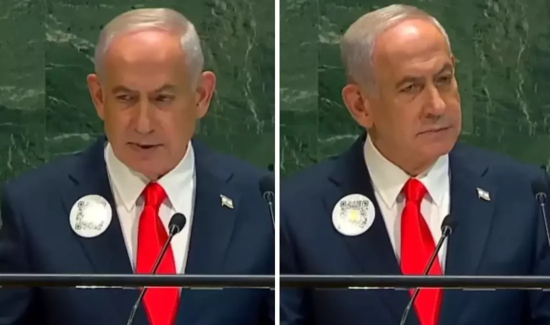 İsrail Başbakanı Binyamin Netanyahu, Birleşmiş Milletler Genel Kurulu’ndaki konuşmasına protestolara