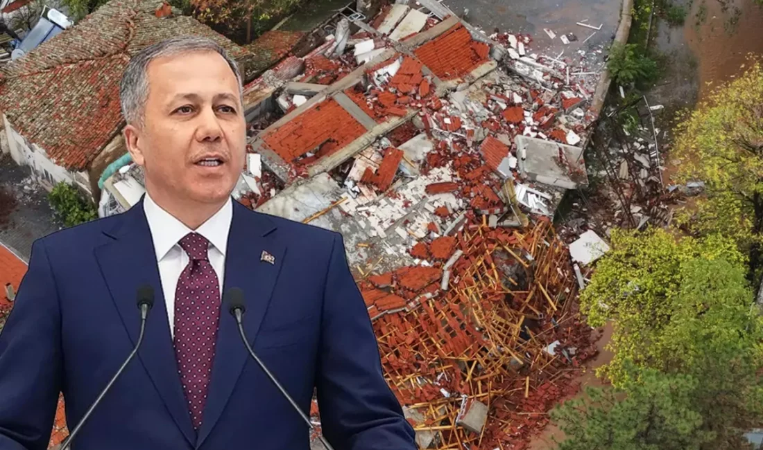 İçişleri Bakanı Ali Yerlikaya, 6,1 büyüklüğündeki depremin ardından Balıkesir’in Sındırgı