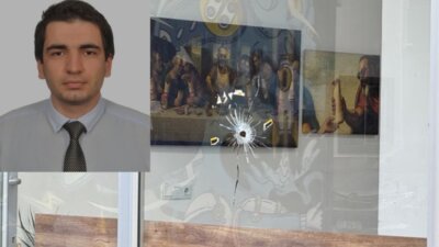 Balıkesir’de bir iş yerine düzenlenen silahlı saldırı sırasında çevrede bulunan