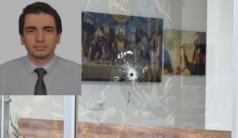 Balıkesir’de bir iş yerine düzenlenen silahlı saldırı sırasında çevrede bulunan