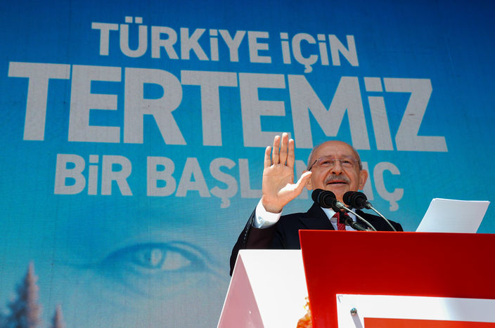 CHP Genel Başkanı Kemal Kılıçdaroğlu, parti genel merkezinde düzenlenen "Halkla