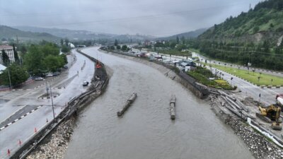 Tokat’ta Almus Barajı’nın doluluk oranının yüzde 100’e ulaşmasıyla Yeşilırmak Nehri’nde