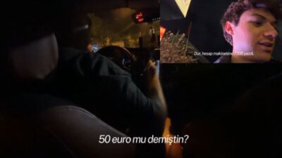 İstanbul'da Travis Scott etkinliği sonrası taksiye binen ABD'li sosyal medya